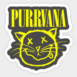 Purrvana Sticker